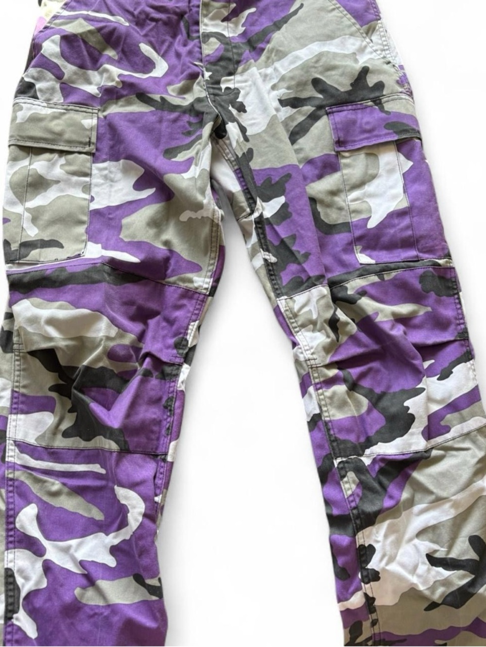 Y2K camo pants baggy Purple Camo Cargo Joggers